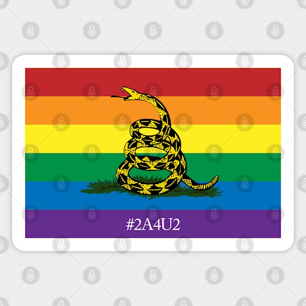 Rainbow Gadsden 2A4U2 Sticker by Operation Blazing Sword